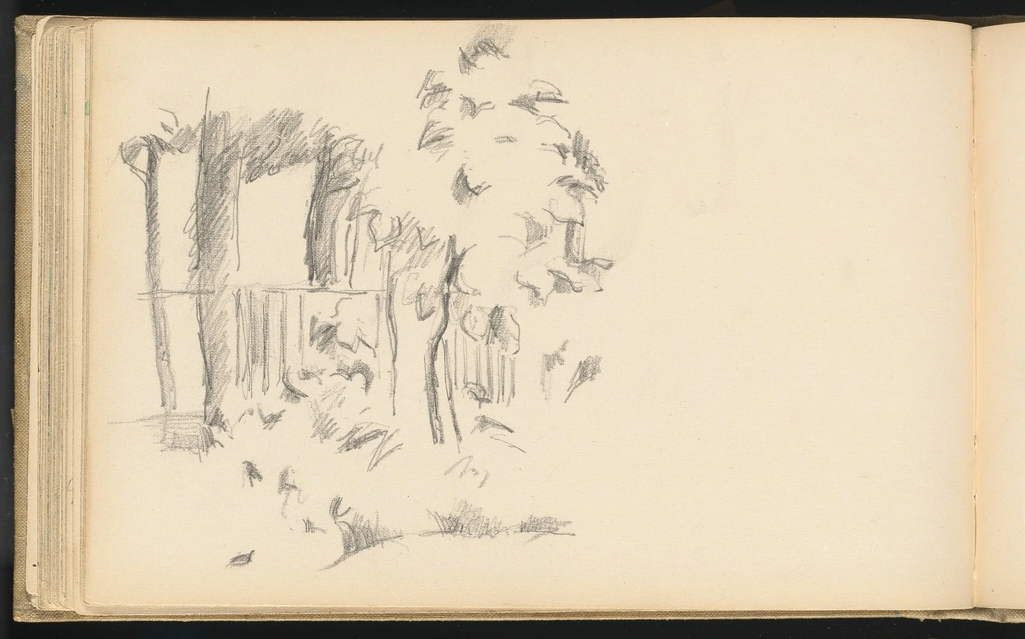Near the Pool at Jas de Bouffan, detail