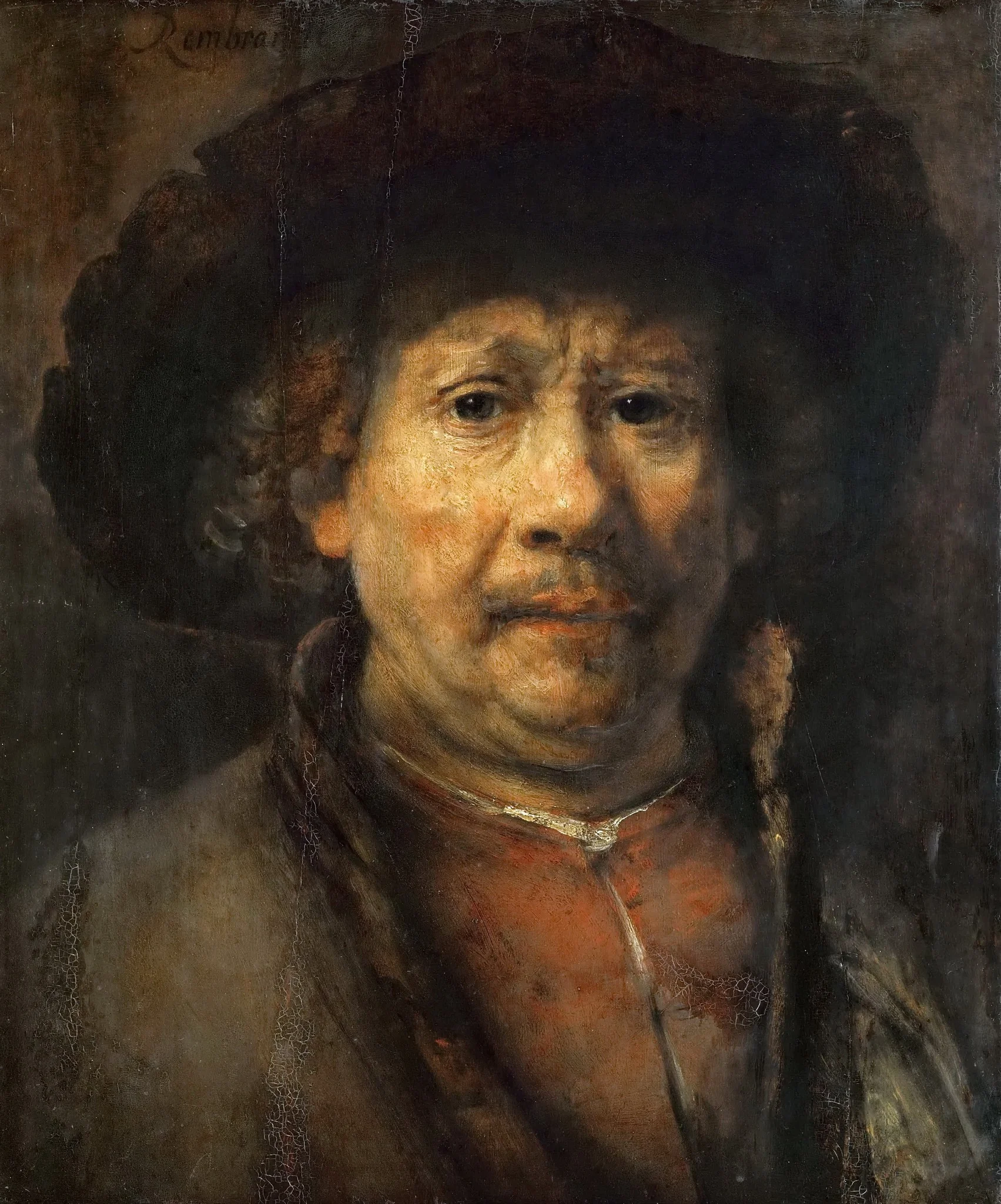 Self-portrait, detail