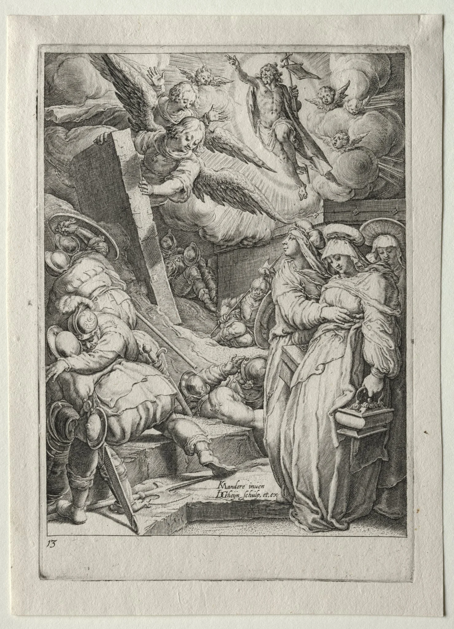 Passion Set: The Resurrection, detail