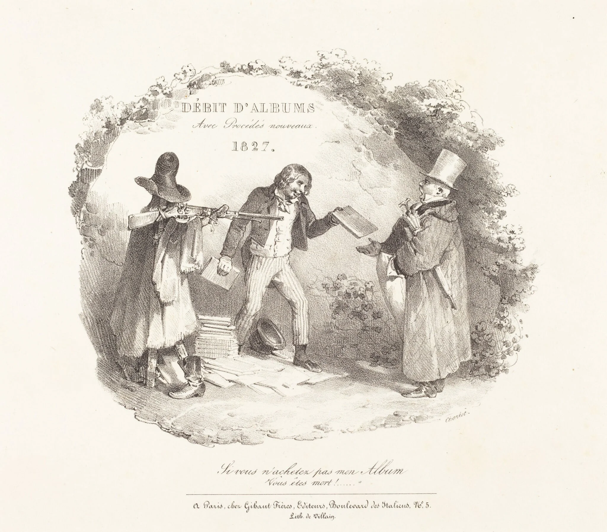 Débit d'Albums avec Procédés nouveaux (New Methods for the Sale of Lithograph Albums), detail
