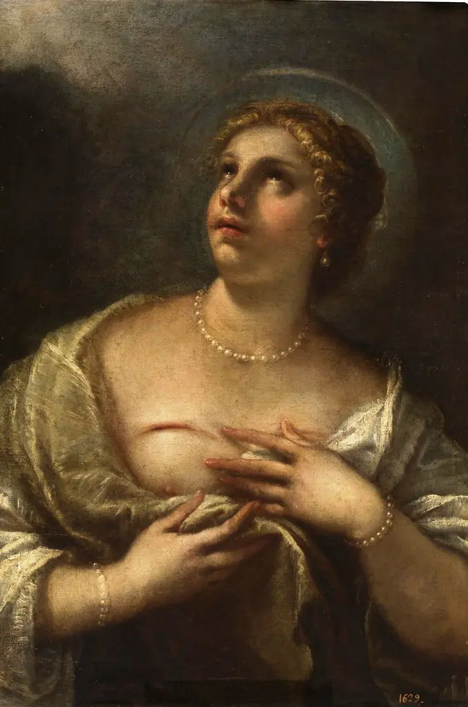 Santa Águeda, by Luca Giordano, oil, 1690