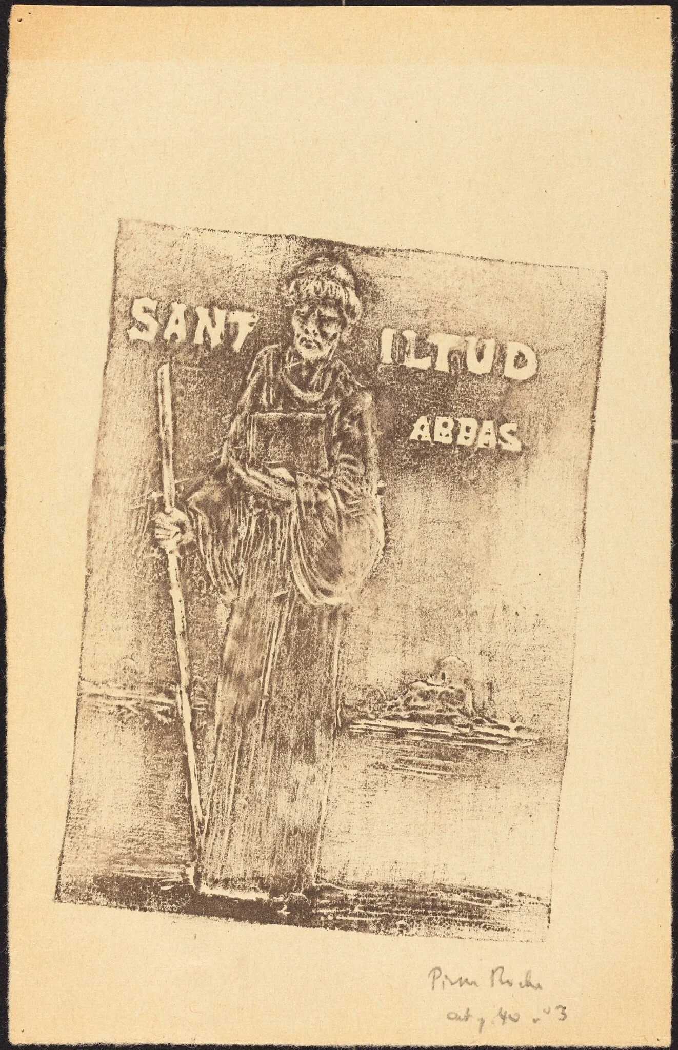 Saint Iltud, detail