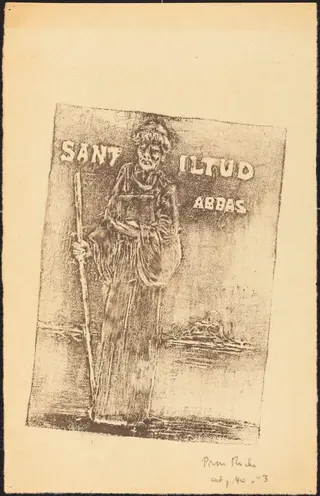 Saint Iltud, by Pierre Roche, 1888