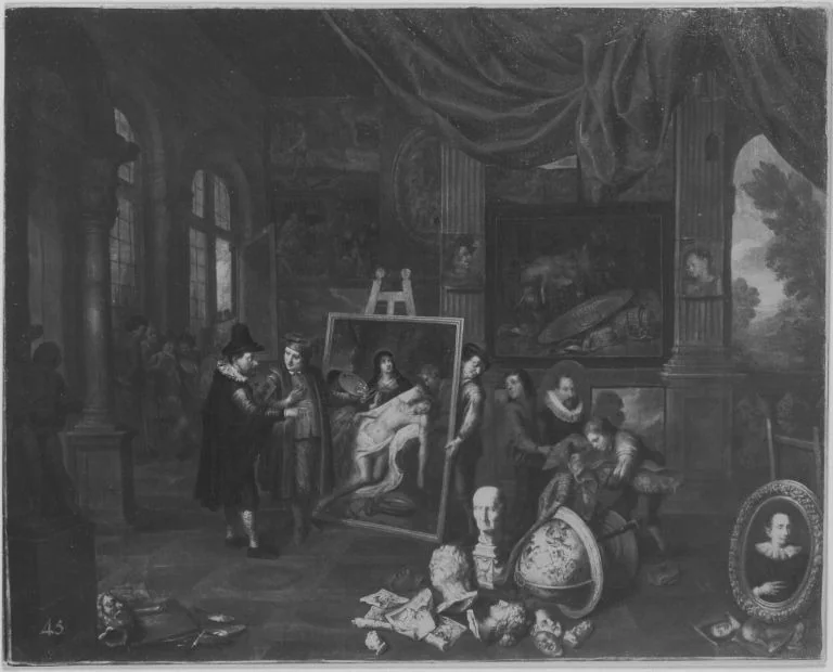 Maleratelier, detail