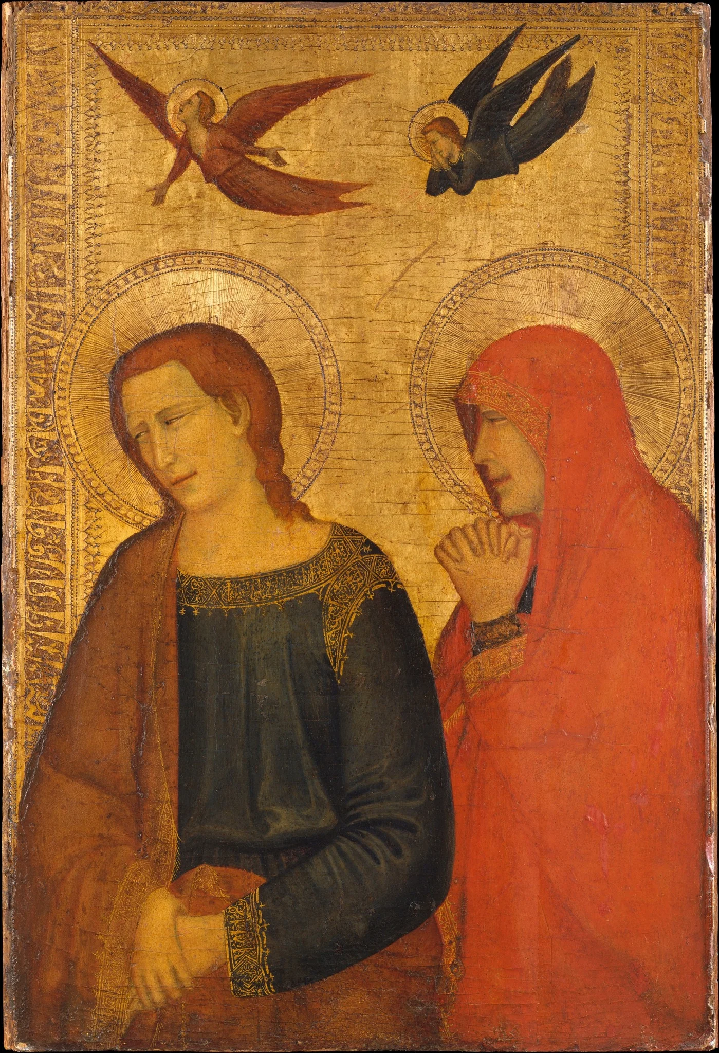 Saints John the Evangelist and Mary Magdalene, detail