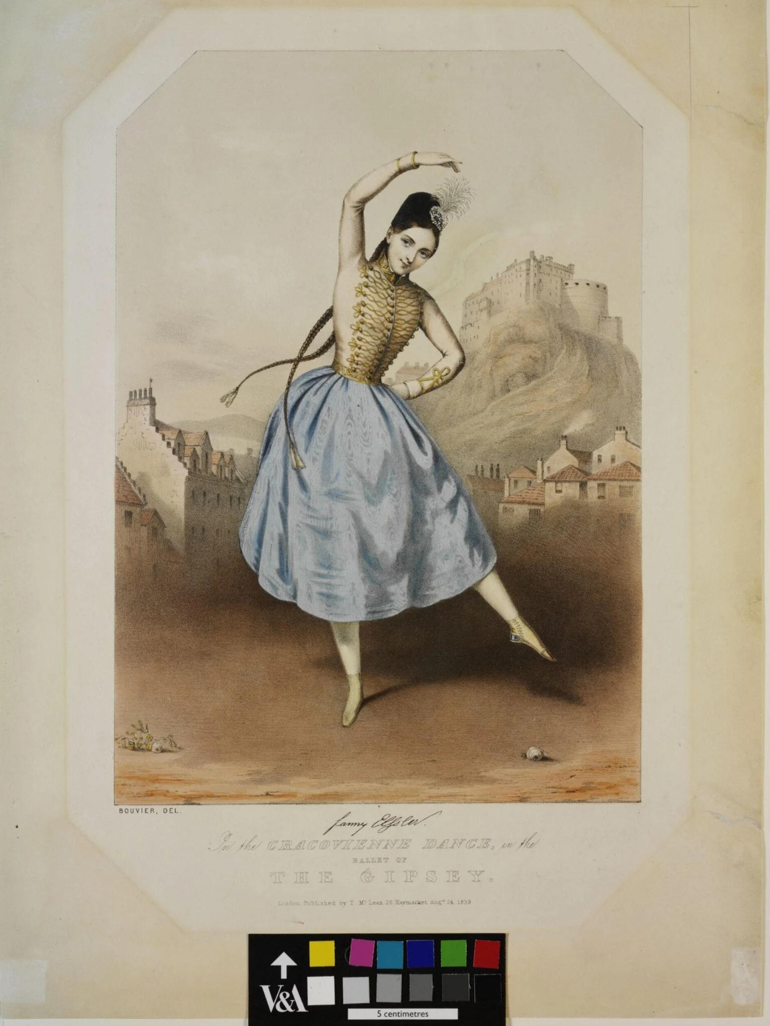Fanny Elssler dancing the Cracovienne from The Gipsy, detail