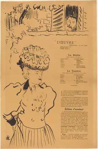 La Brebis; Le Tandem, by Hermann Paul, ink, 1896