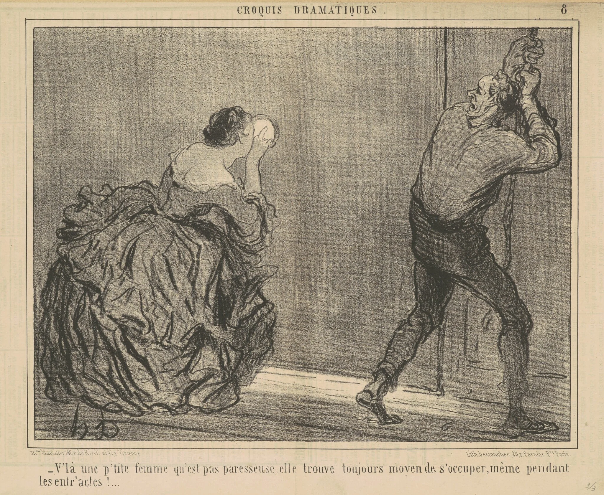 V'la une p'tite femme qu'est pas paresseuse ..., detail
