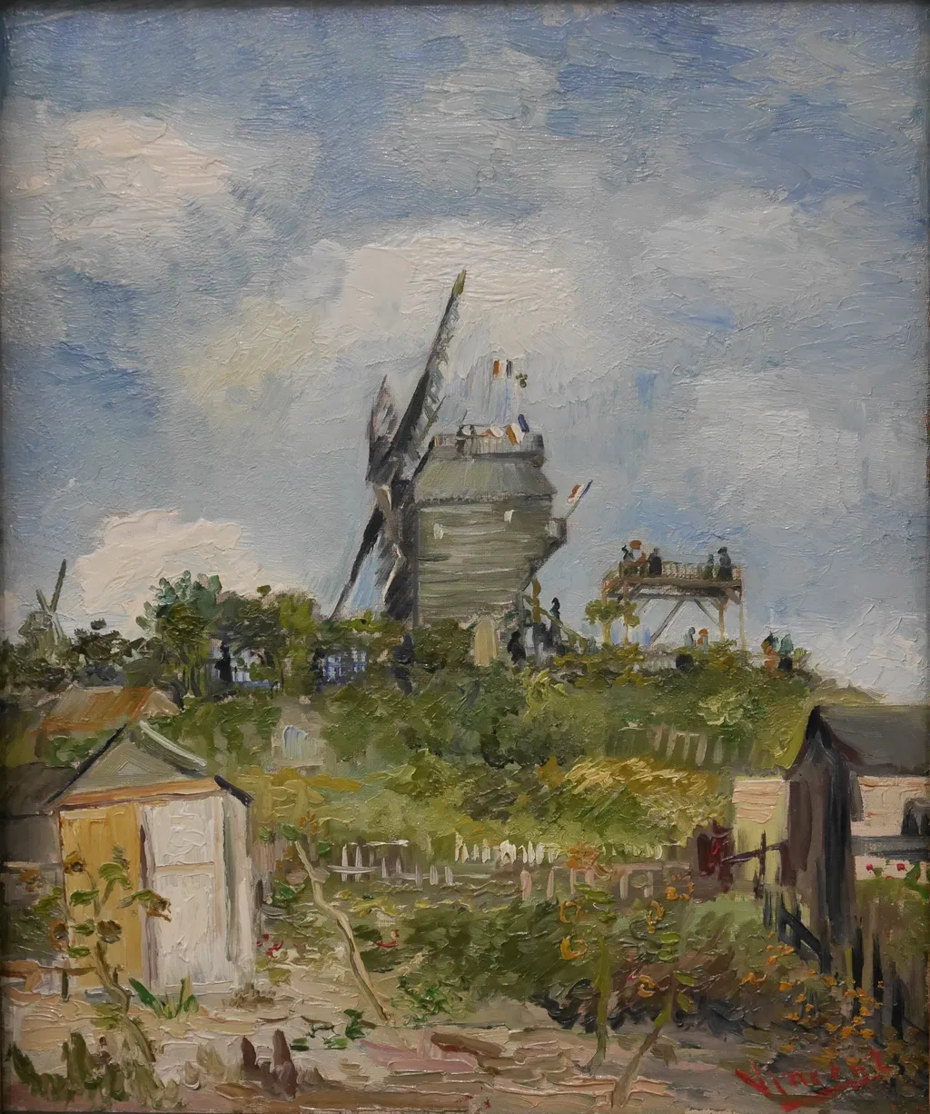 Le Moulin de la Galette, by Vincent van Gogh, oil