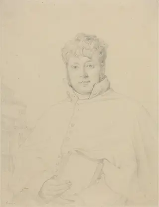 Auguste-Jean-Marie Guénepin, by Jean Auguste Dominique Ingres, graphite, 1809