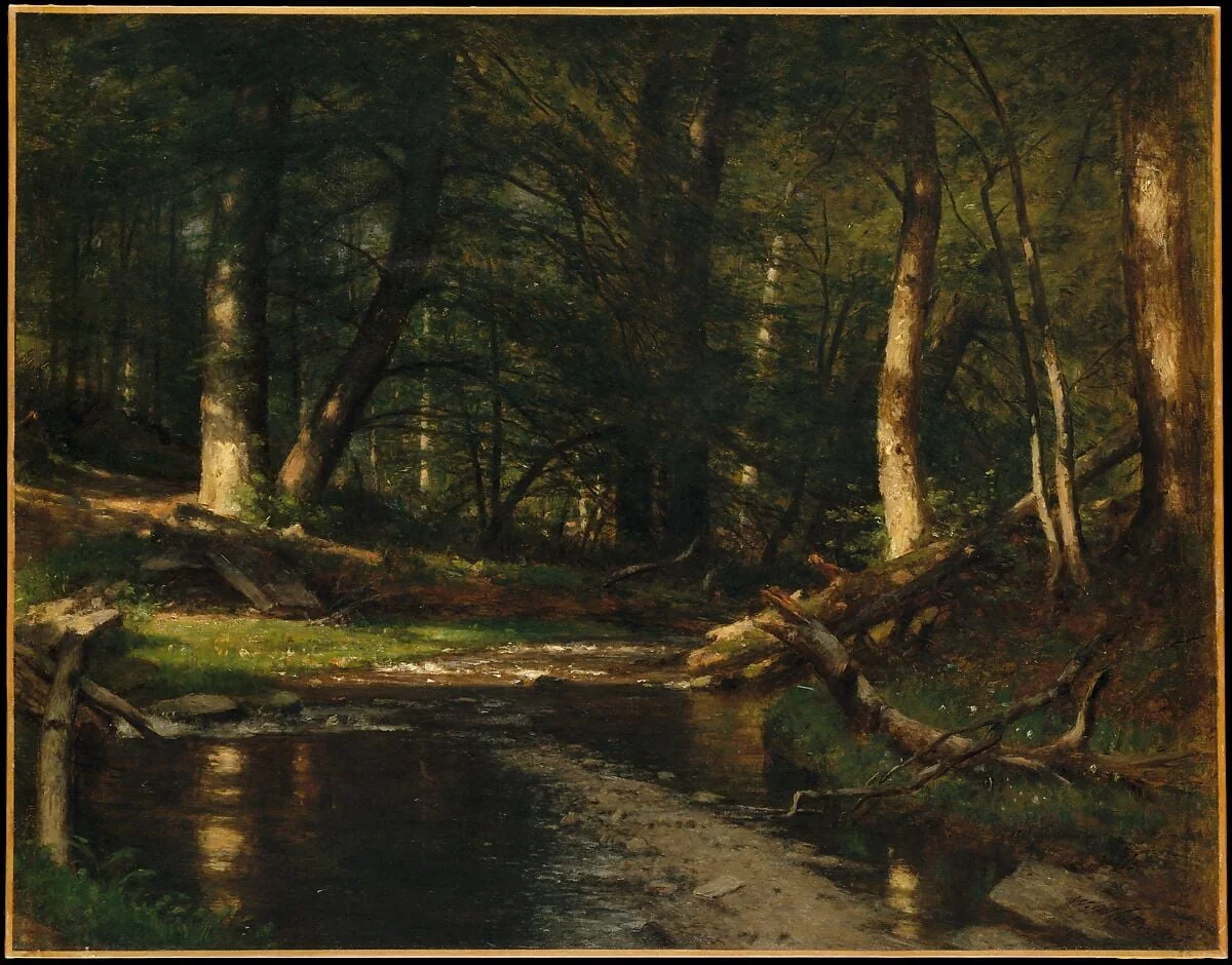 The Brook in the Woods, detail