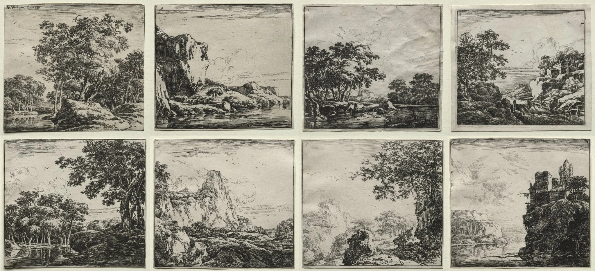 Etchings by Herman Naiwincx, detail