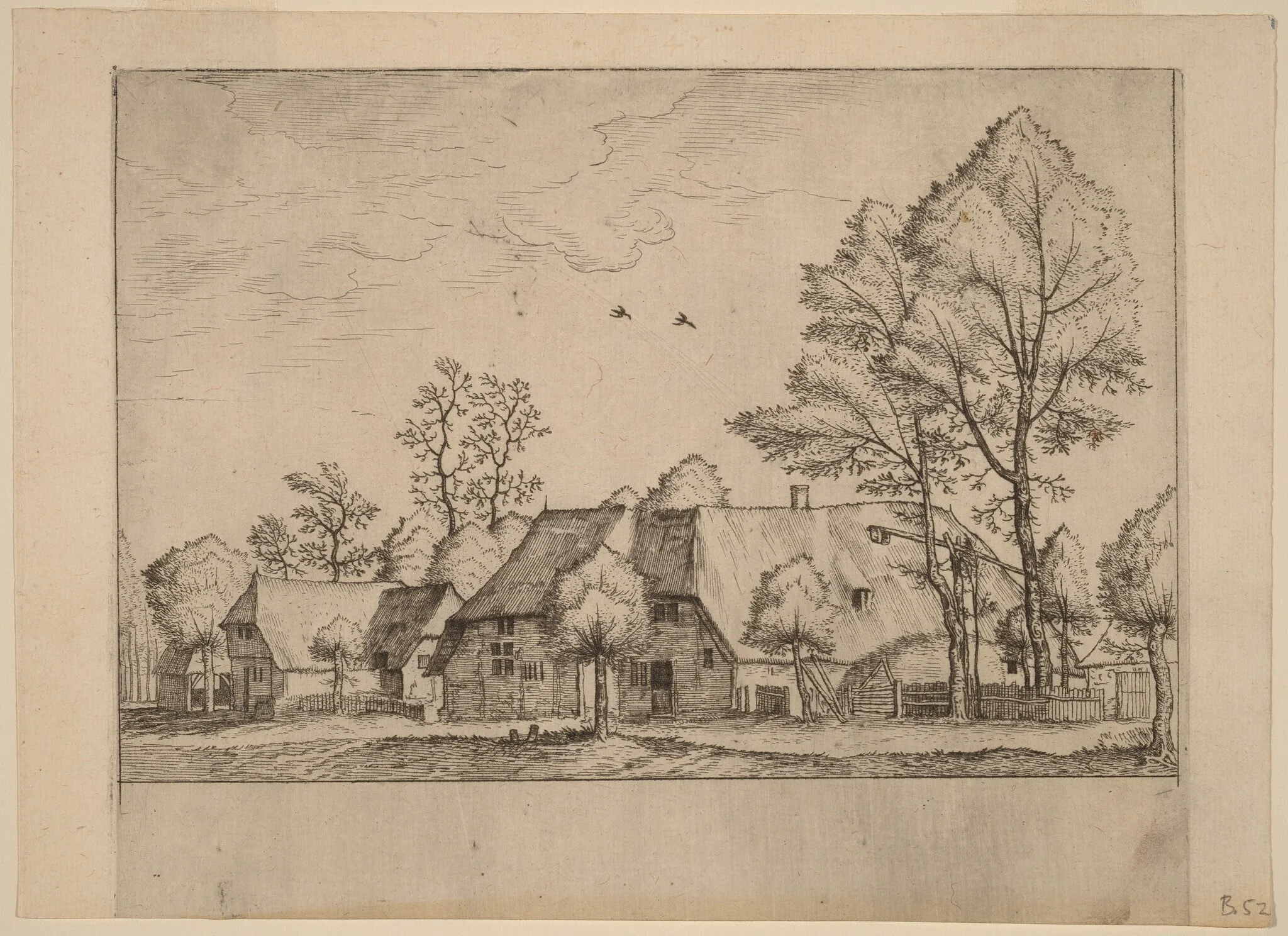 Large Farm with Draw Well, detail