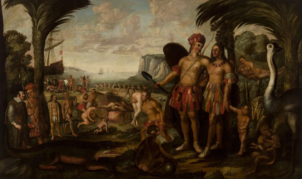 America, by Charles Le Brun, oil, 1675