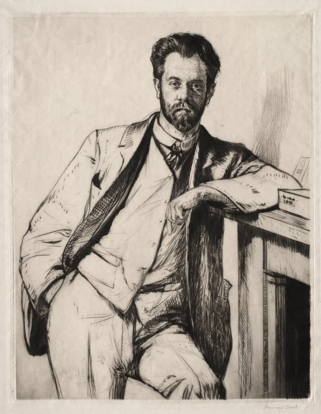 Charles Holden, by Francis Dodd, 1915