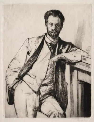 Charles Holden, by Francis Dodd, 1915