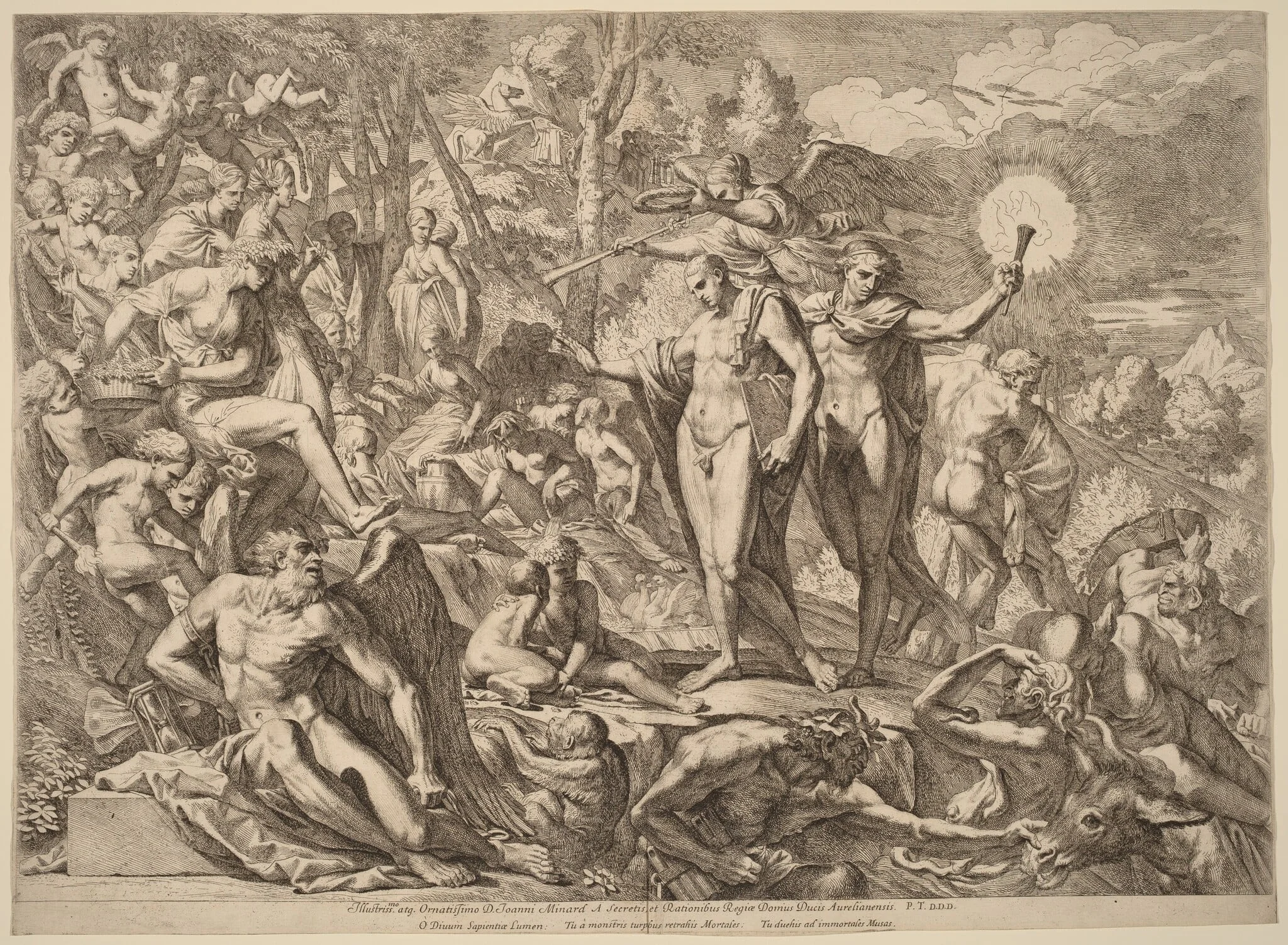 Parnassus, detail