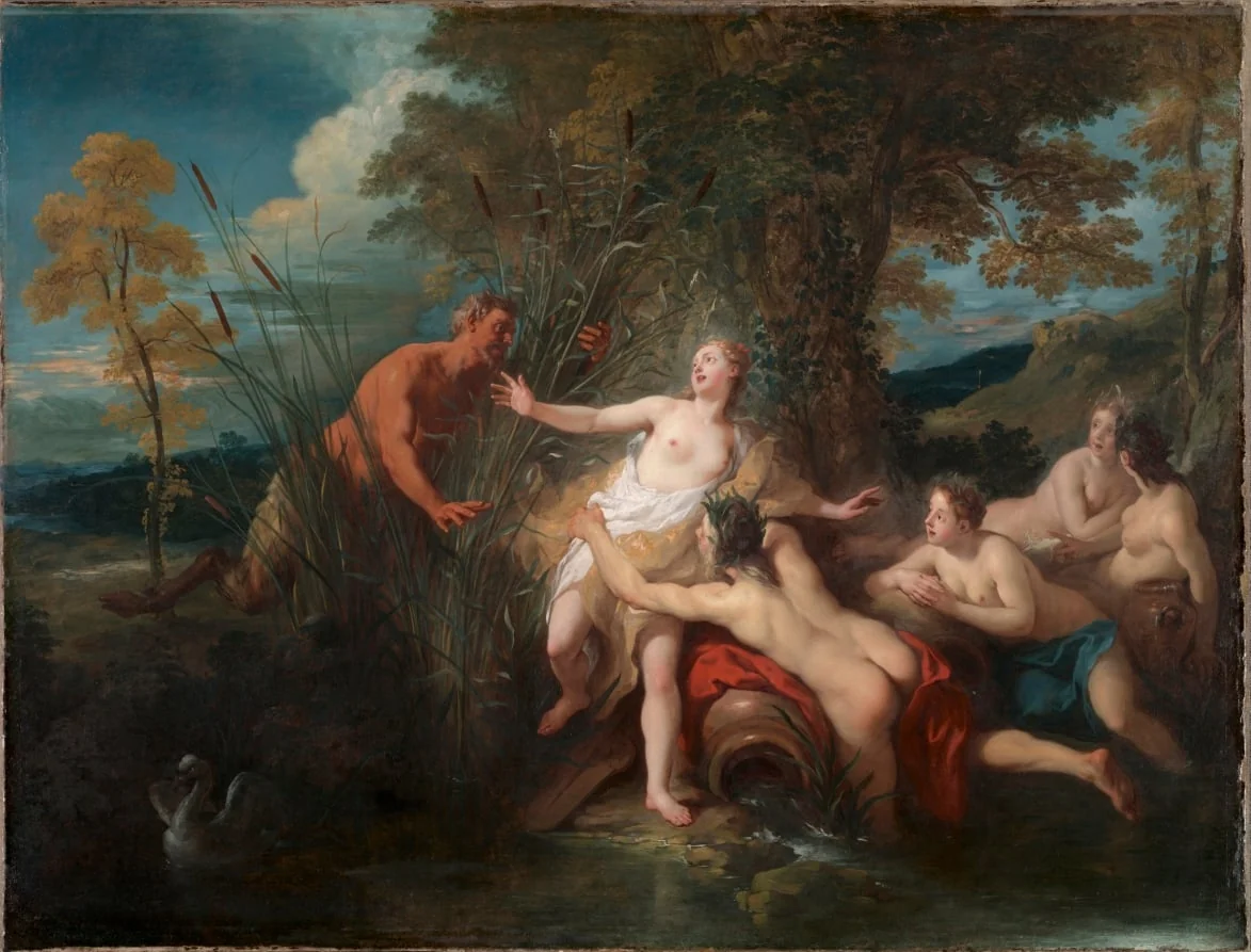 Pan and Syrinx, detail