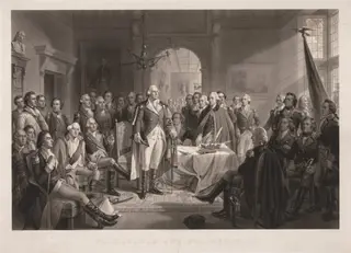 Washington and His Generals with Key, by Alexander Hay Ritchie, 1856
