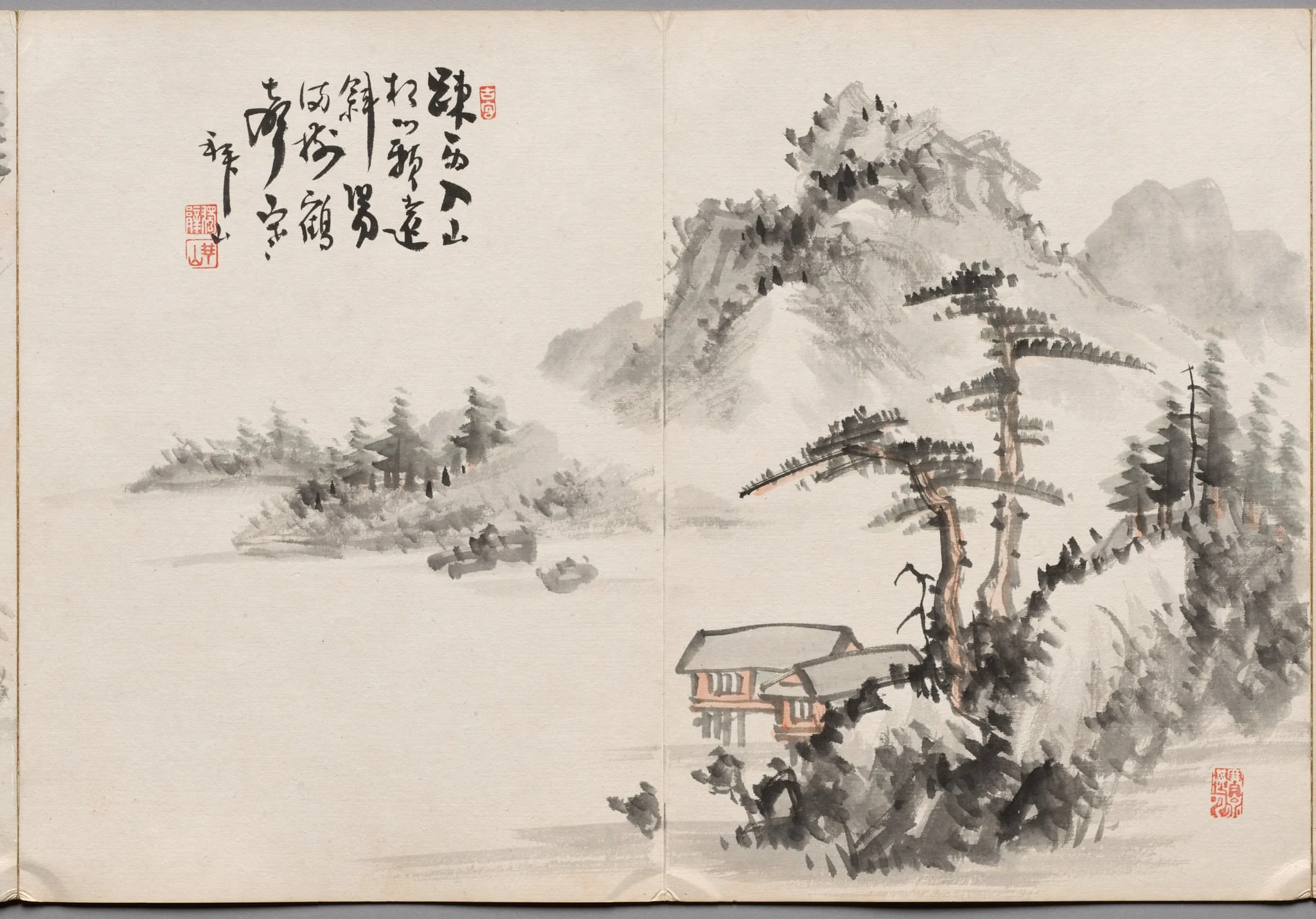 Painting One from Album of Paintings by Haizan, detail