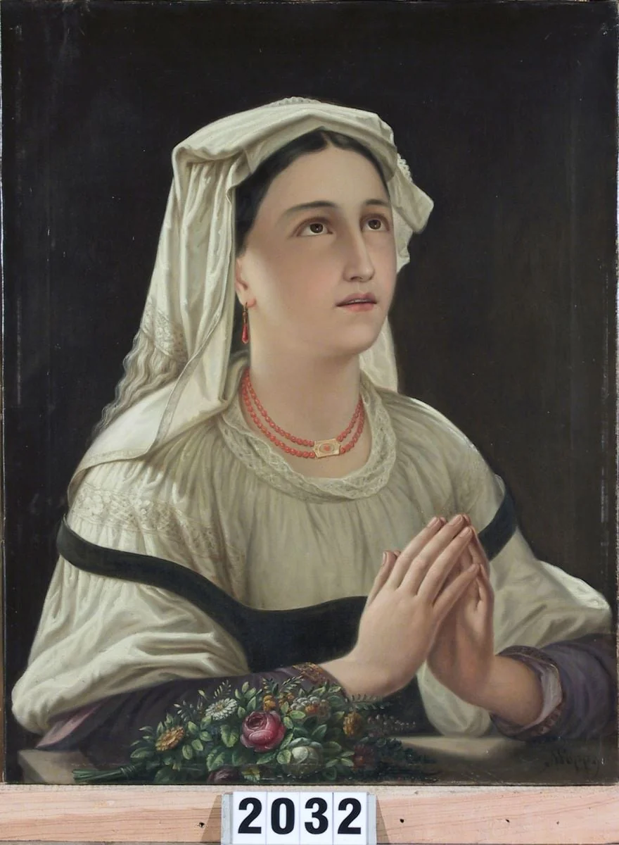 Portretul unei țărănci italiene, detail