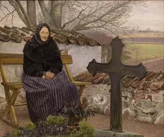 Churchyard at Fløng, by Laurits Andersen Ring, oil, 1904