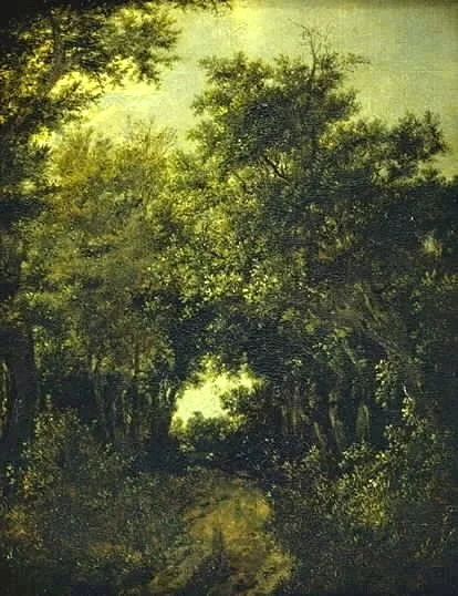 Road in an Oak Forest, detail