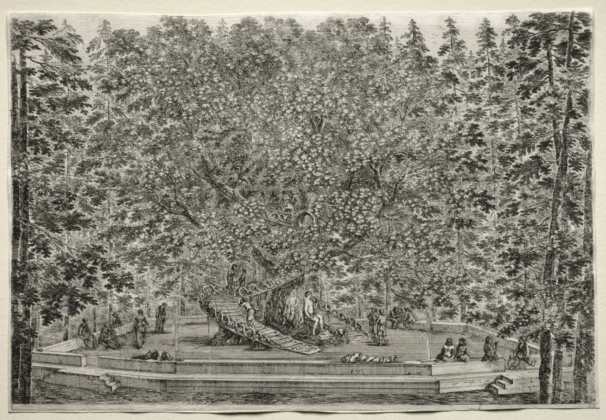Views of the Villa of Pratolino: The Inhabited Tree, detail