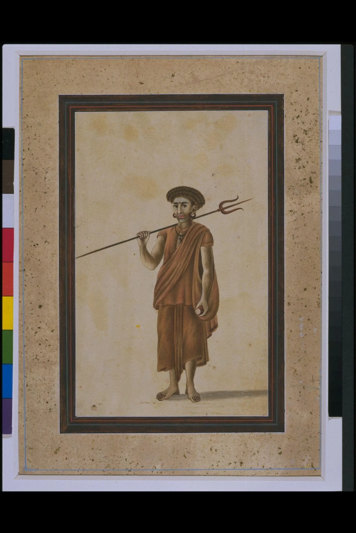 A Shaivite ascetic, detail