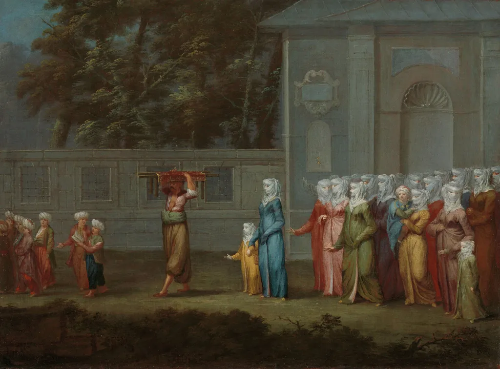 The First Day of School, by Jean Baptiste Vanmour, oil, 1728