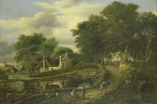 Landscape, by Julien Joseph Ducorron, unspecified, 1818