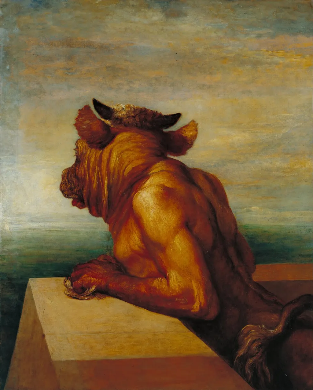 The Minotaur, by George Frederic Watts, oil, 1893