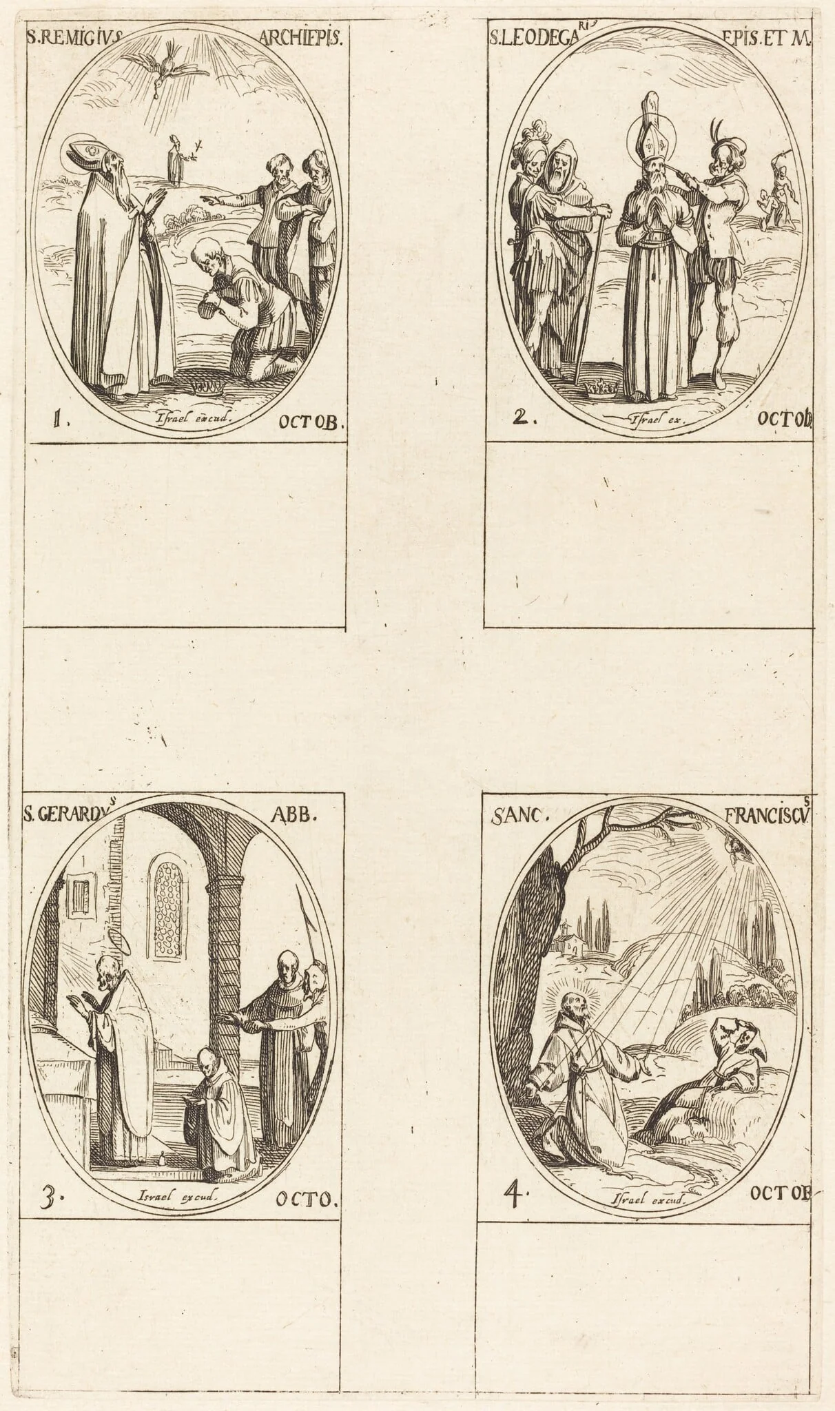 St. Remigius; St. Leodegarius; St. Gerard, Abbot; St. Francis of Assisi, detail