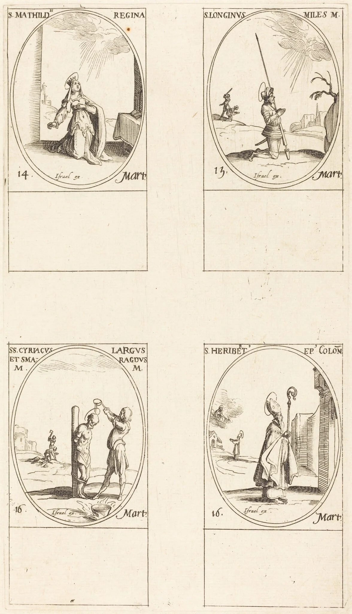 St. Matilda; St. Longinus; St. Cyriacus; St. Heribert, detail
