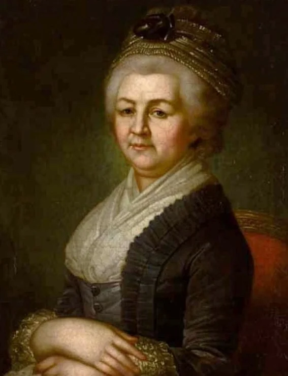Portrait of Maria Perekusikhina, detail