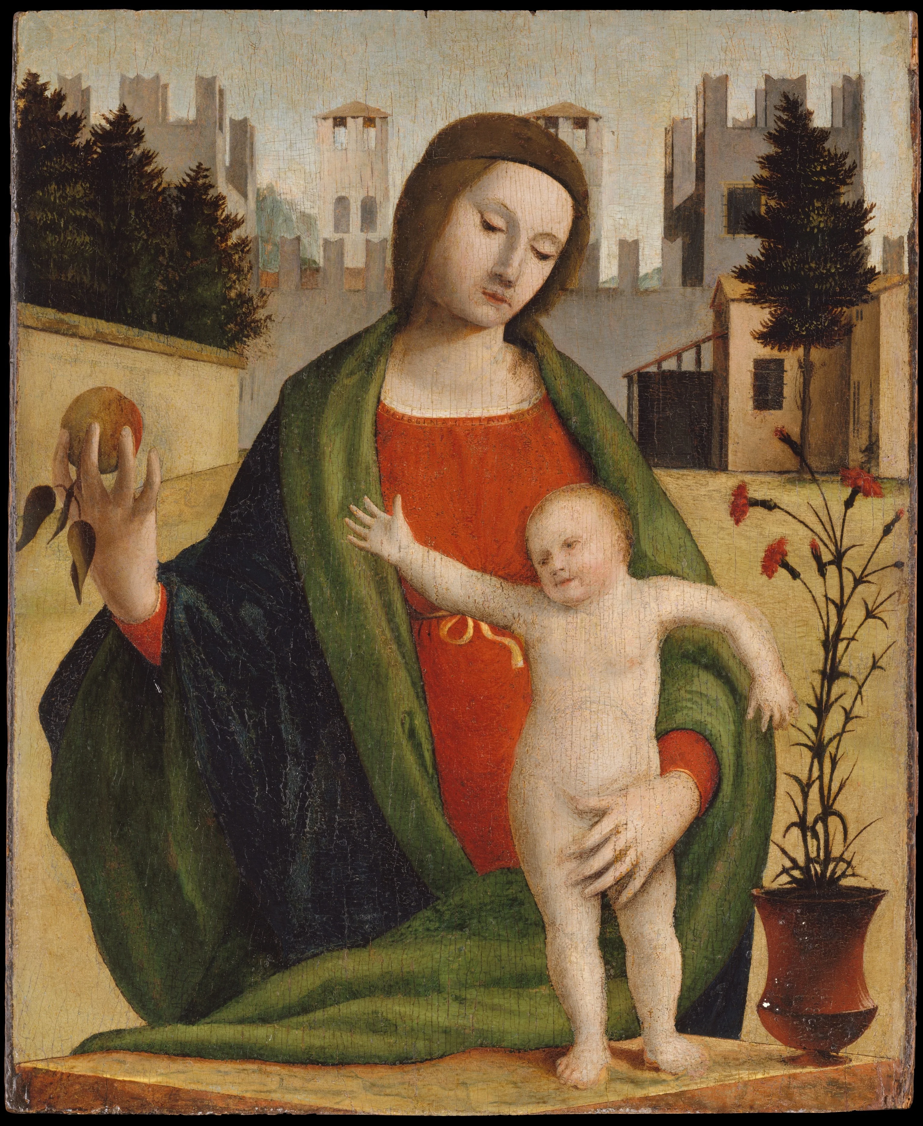 Madonna and Child, detail