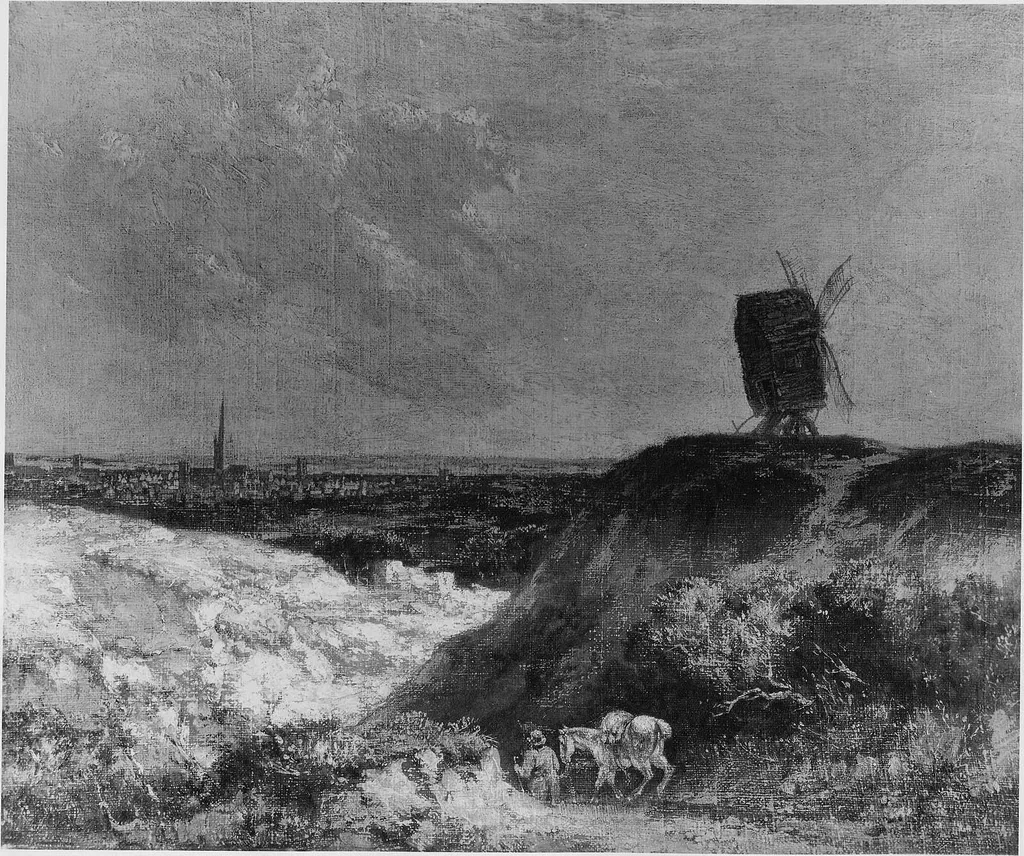 Windmill near Norwich, by John Crome, oil, 1804