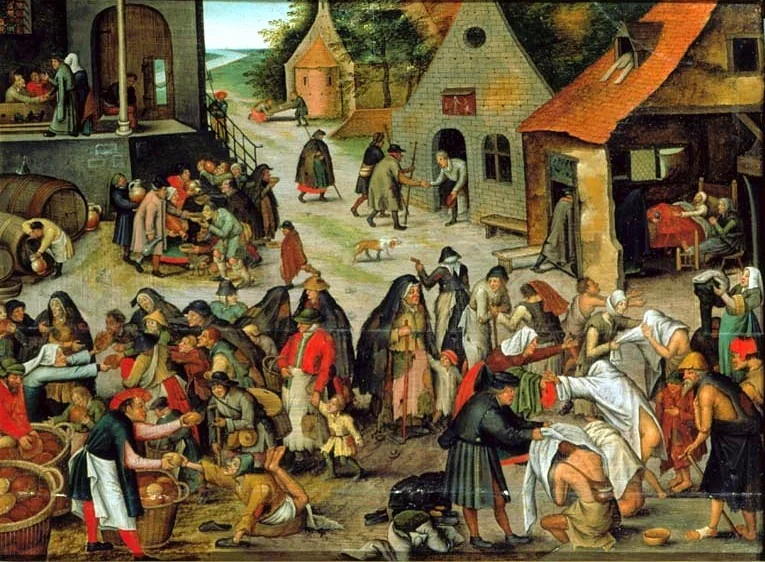 The Seven Acts of Mercy by Pieter Brueghel the Younger, detail
