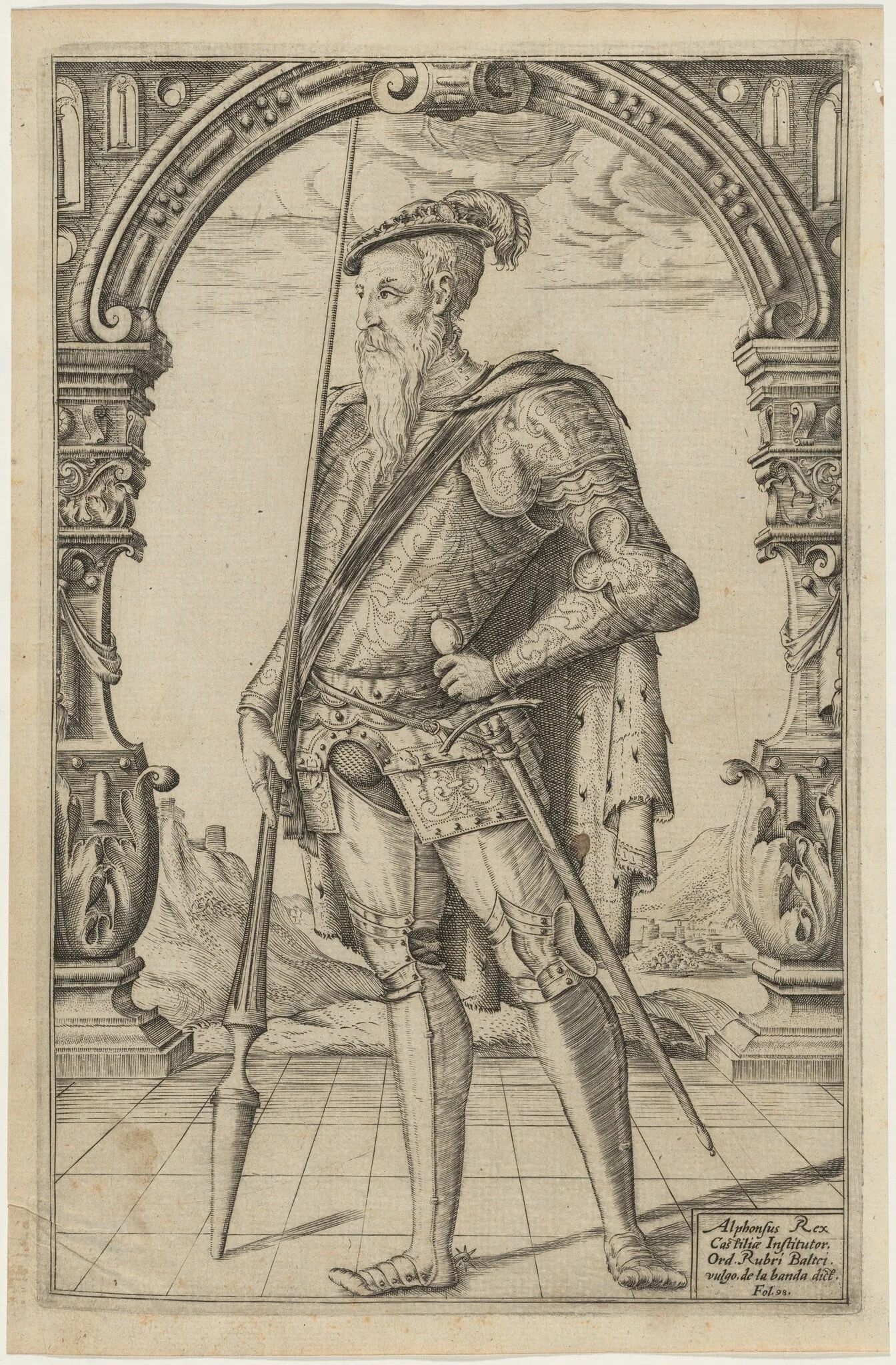 Alphonso, King of Castile, detail