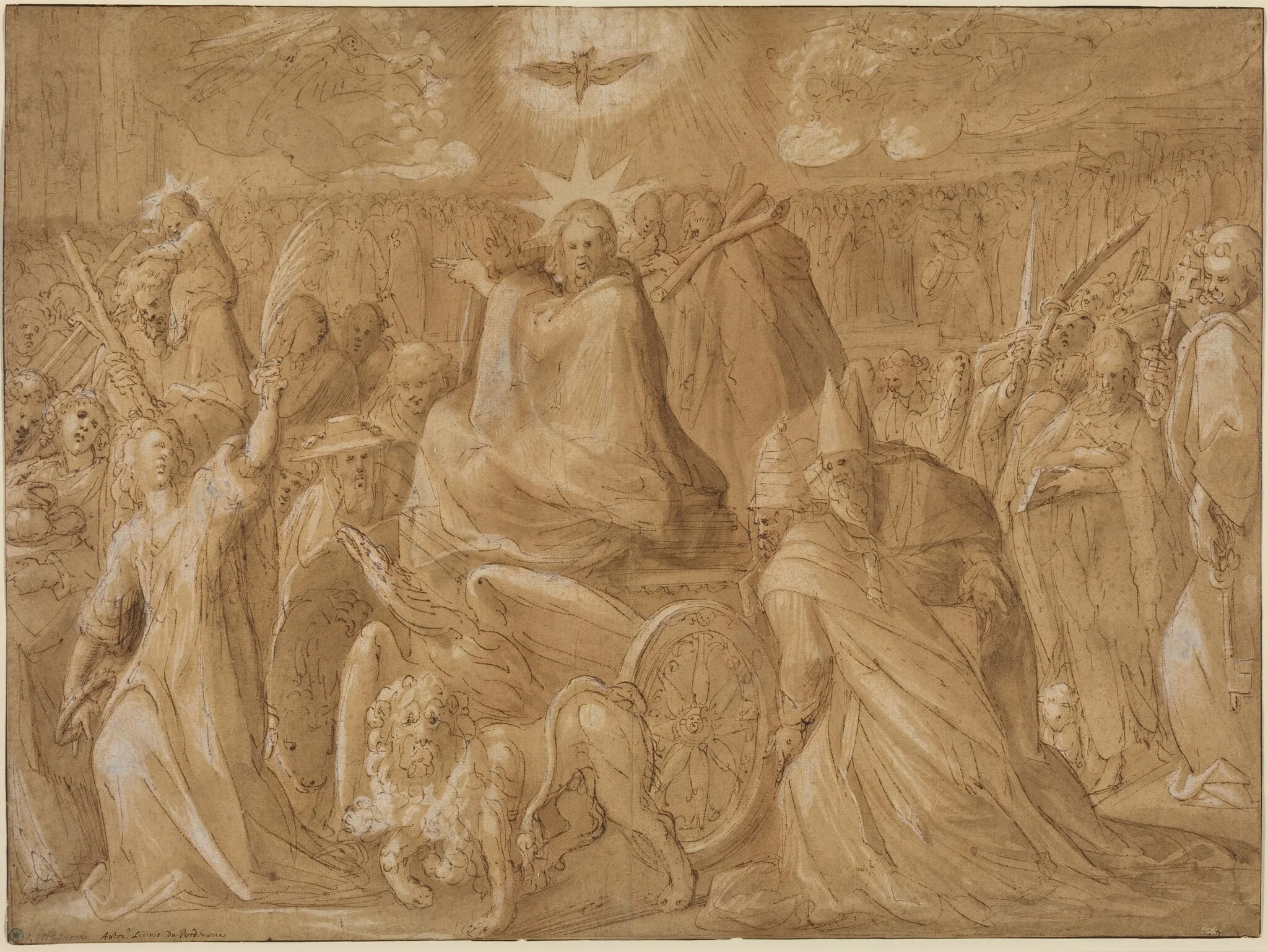 The Triumph of Christ, detail