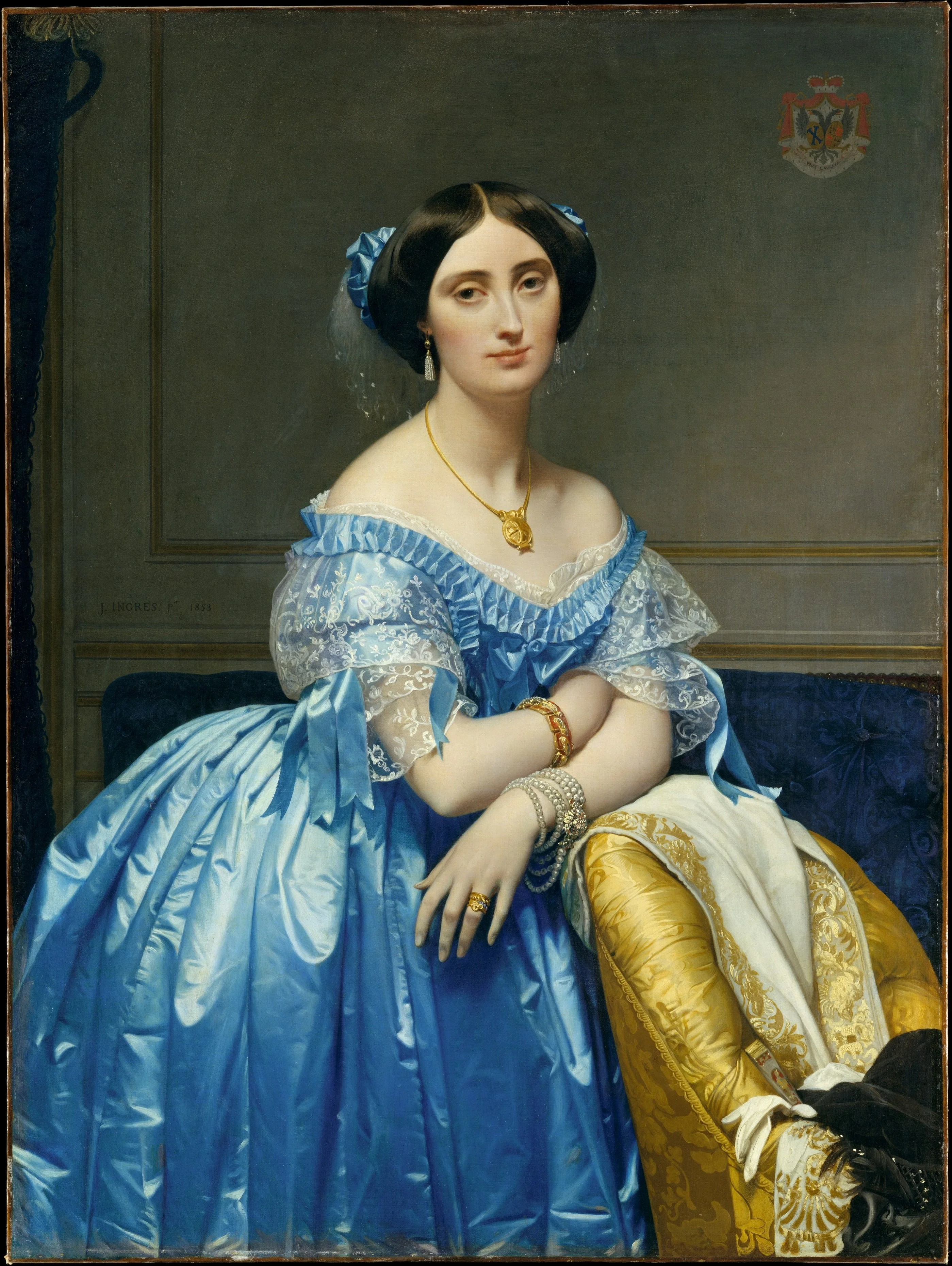 Joséphine-Éléonore-Marie-Pauline de Galard de Brassac de Béarn (1825–1860), Princesse de Broglie, detail
