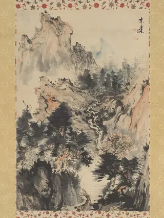 Brewing Tea in the Shade of Trees, by Aoki Mokubei, unspecified, 1824