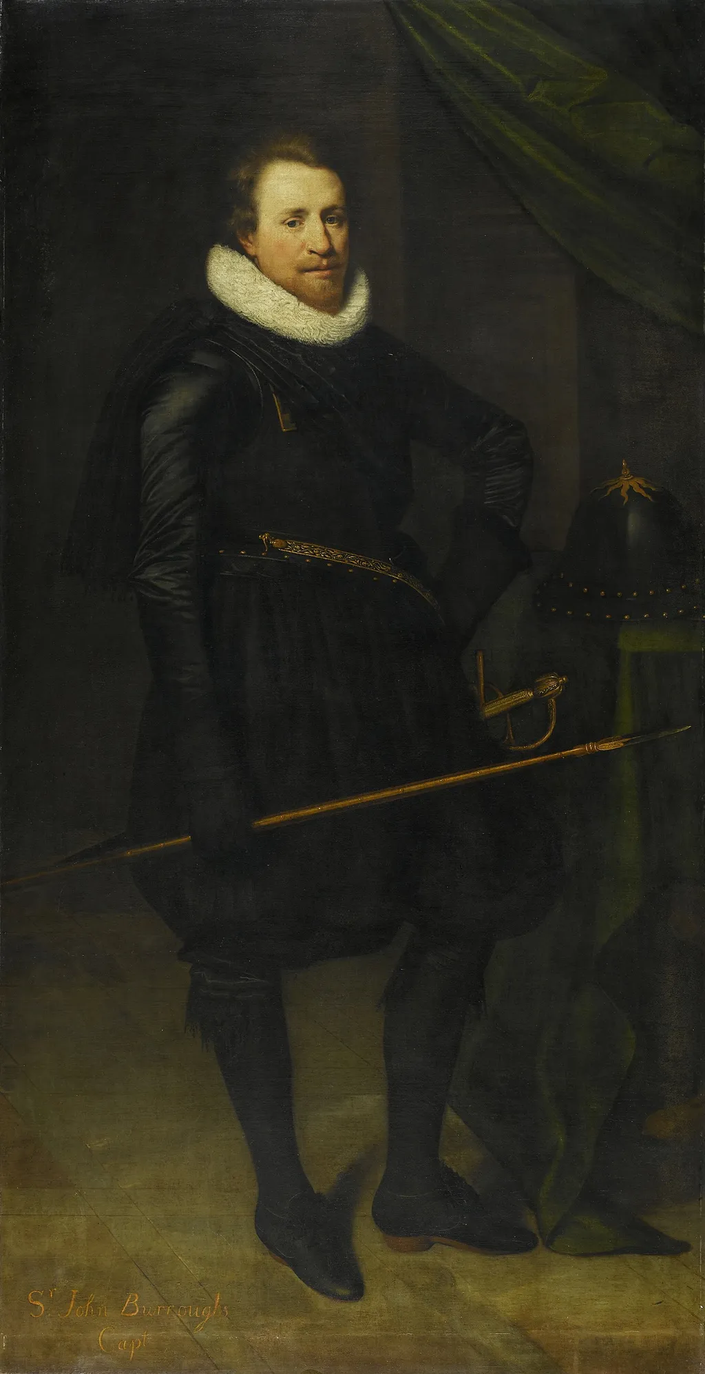 Portrait of Sir John Burroughs (1587-1627), by Jan van Ravesteyn, oil, 1620