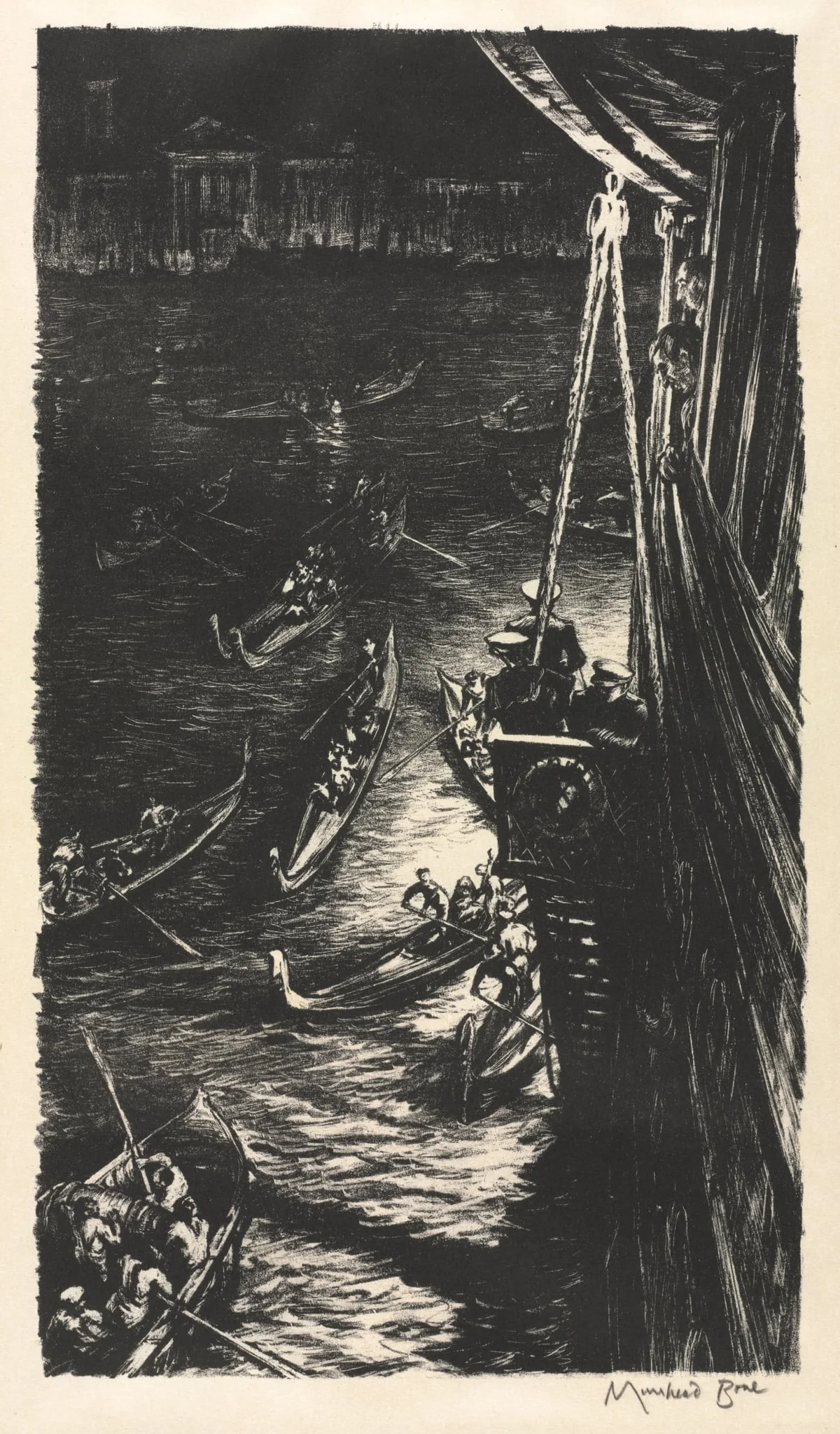 Midnight at Venice, detail