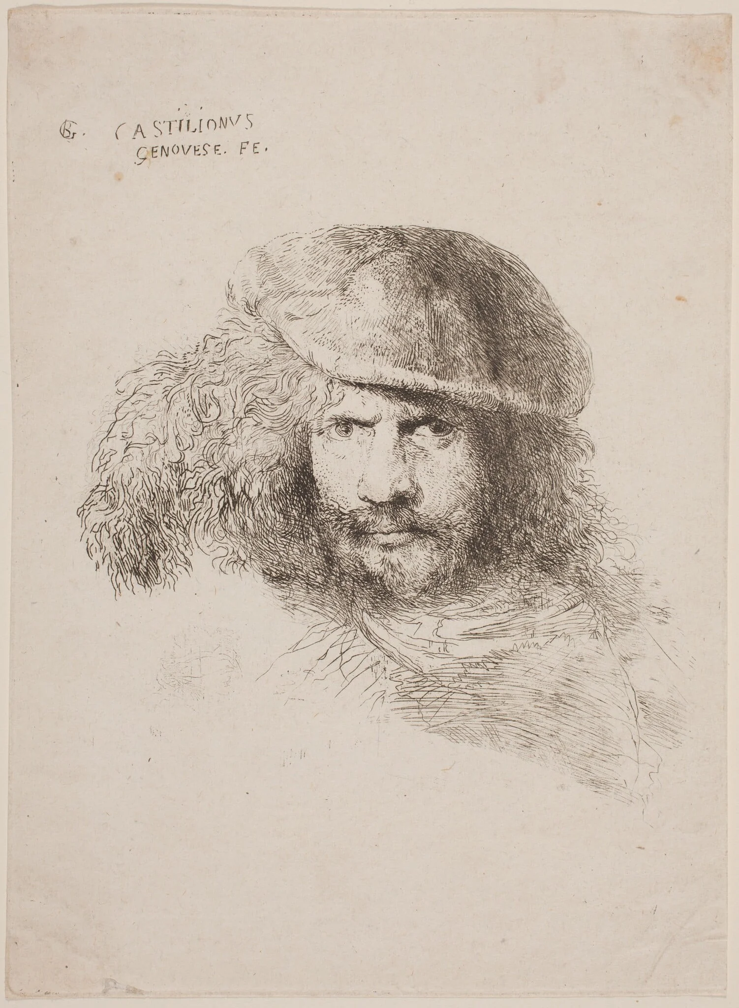 Head of a Young Man in a Feathered Hat (so-called Self-Portrait), detail