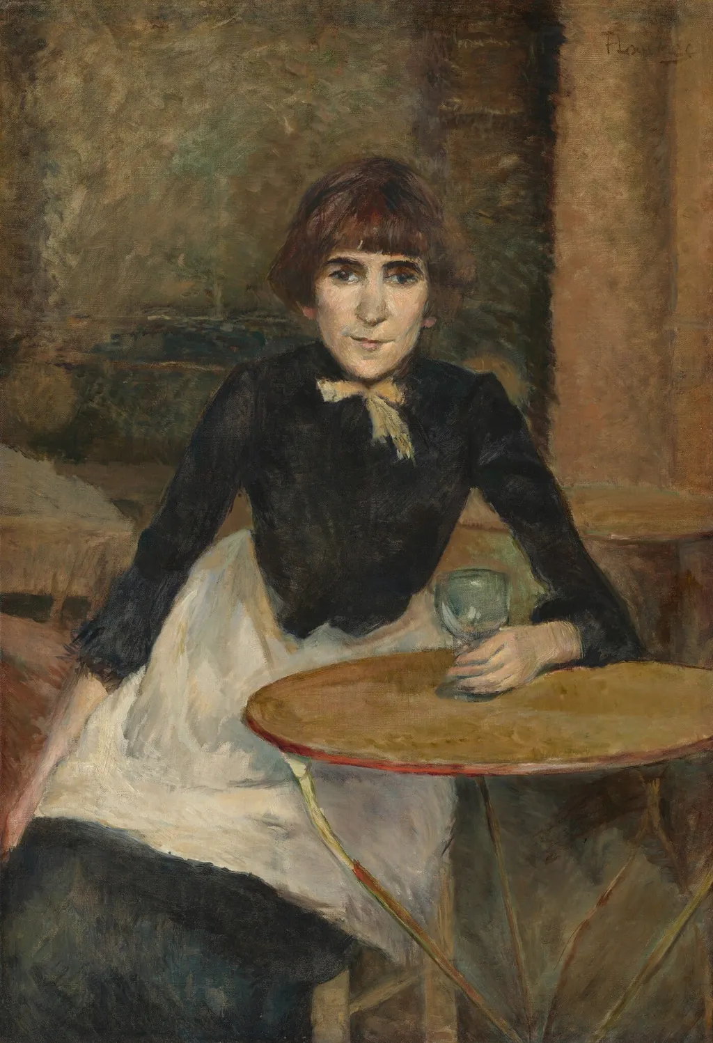 A la Bastille (Jeanne Wenz), by Henri de Toulouse-Lautrec, oil, 1888