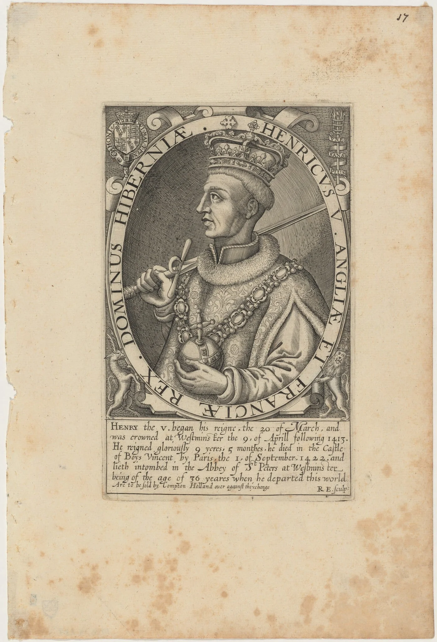 Henry V of England, detail