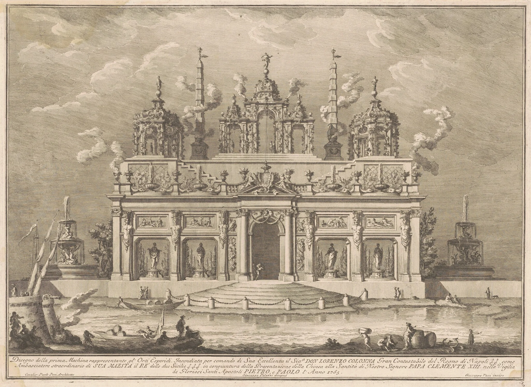 The Prima Macchina for the Chinea of 1765: The Garden of the Hesperides, detail