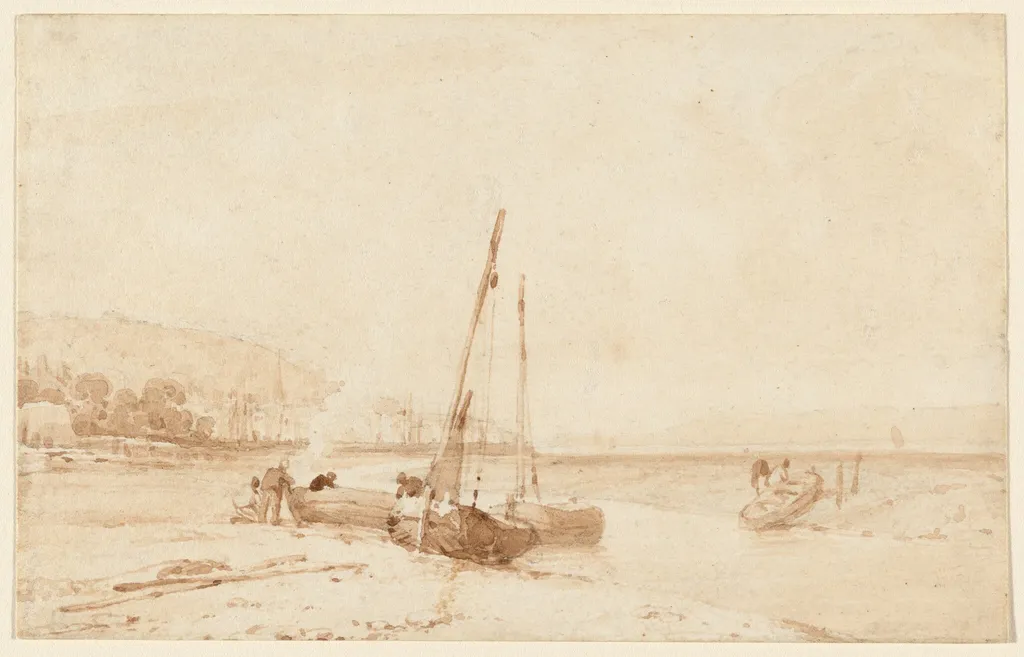 Honfleur, by Richard Parkes Bonington, graphite, 1821