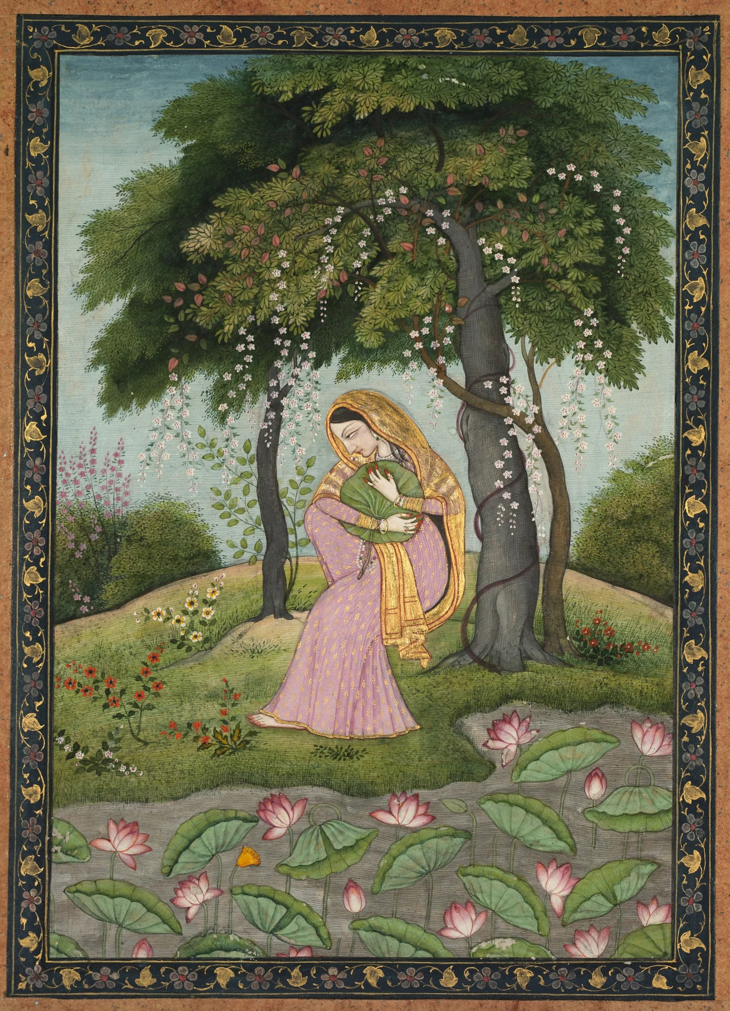 Virhini Nayika, Love-Torn Heroine, detail